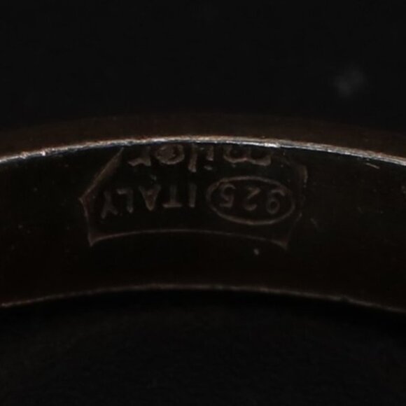 Authentic MILOR Wedding Band Ring 14K Gold /Sterling Silver 925 Band Ring ITALY - Picture 5 of 5